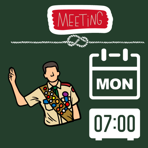 Troop Meeting Monday at 7:00 pm!